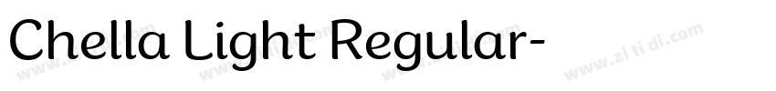 Chella Light Regular字体转换